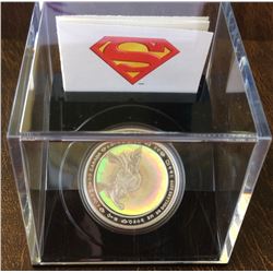 MRC: $20 Fine Silver Hologram Coin - Superman™ & Metropolis 1 Oz , No Tax