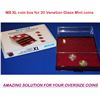 Image 1 : MB XL Coin Box FOR 20$ Venitien Glass Mint Coins. Holds up to 20 coins in the original Mint capsules