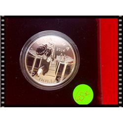 MRC: 2014 $10 Fine Silver 100th Anniversary of the Declaration of the First World War, C.O.A.No Tax