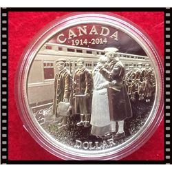 MRC: 2014 $1 Proof Silver Dollar .9999 Pure, 100th Anniversary of the Declaration of the First World
