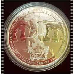 MRC: 2014 $5 Canadian Expeditionary Force, Fine Silver ,C.O.A. Box & Sleve,  No Tax