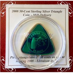 MRC: 50-Cent Sterling Silver Triangle Coin-Milk Delivery