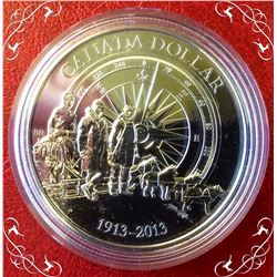 MRC: 2013 $1 Brillant Silver The Canadian Artic Expedition ,9999 pure silver, No Tax, CO.A.No Sleeve