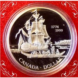 RCM: 1999 $1 proof Sterling Queen Charlotte Island.
