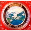 Image 1 : RCM: 2003 $20  Fine Silver 1 Oz The Rockies. C.O.A. Box & Sleeve.