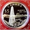 Image 1 : RCM: 2005 $5 Fine Silver Special Edition Proof Coin- Alberta's Centennial
