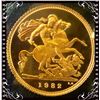 Image 1 : United Kingdom-Royal Mint: 1982 Proof Half Sovereign, Weight 3,99 grammes and mesures 19,30 mm in Di
