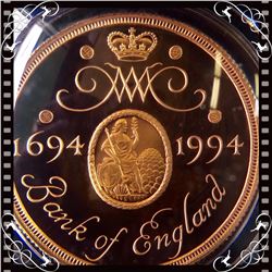 United Kingdom-Royal Mint: 1694-1994 Prooof Double Sovereign Two pounds Bank of england 15,98 gramme