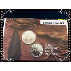 MRC: Canada 1985 Special Edition Voyageur Dollar 1935-1935 Proflike set hard plastic