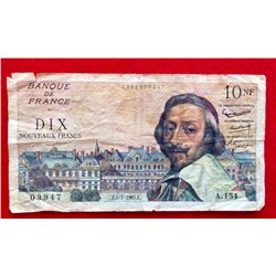Banknote France 10 Francs pick # 142a
