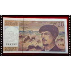 Banknote France Twenty Francs 1997 unc.  km-151-i