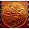 Image 2 : 1953 Canada One Cent NSF Doubled 953  ICCS MS-64