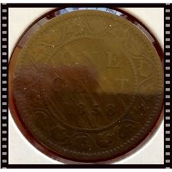1858 Canada Large Cent Key-date