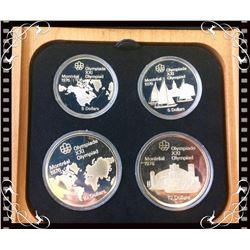 MRC: Montreal Olympic Games serie #1 2 x $10 & 2 x $5 Sterling Silver