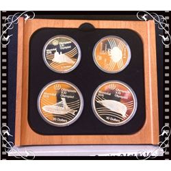MRC: Montreal Olympic Games serie # 7 2 x $10 & 2 x $5 Sterling Silver