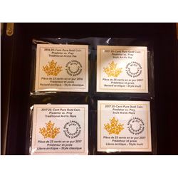 2016-2017 25-cent Gold Coin-Predator vs. Prey, set of $ coin in a Amazing Black Volterra wooden box