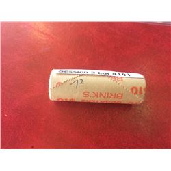 Canada 1972 25 cents rolls flag