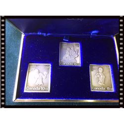 Silver Stamp x 3 piece 15,55 gr each Pure Silver