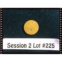 Usa:Half Eagle Gold Coin, Indian head 2 1/2 Dollar 1914 .900 pure,