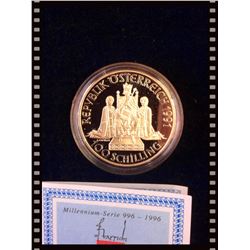 1991 Republik Osterreich Commemorative silver Coin 100 Shilling .900