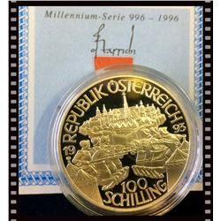 1993 Republik Osterreich Commemorative silver Coin 100 Shilling .900
