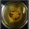 Image 3 : MRC:2004 1/25 Ounce Gold 99.99% Majestic Moose - 25th anniversary Gold Maple leaf.