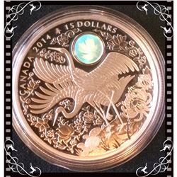MRC: 2014 $15 Fine Silver coin-Maple of Longevity