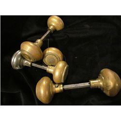 3 Sets Brass Door Knobs