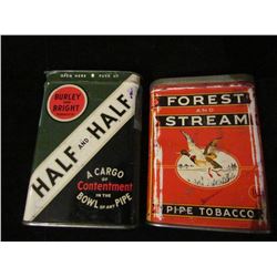 2 Tobacco Cans – Half & Half, Field & Stream
