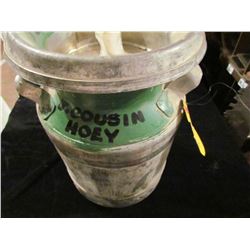 2 Gal Cream Can  C/W Burns Label