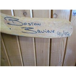 Signed Hockey Stick – 91/92 Boston Bruins