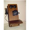 Image 1 : Oak Northern Electric Long Box Wall Phone