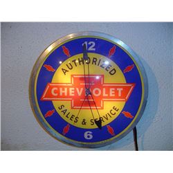 Chevrolet Advertising Clock