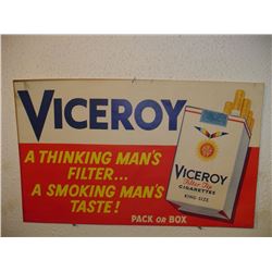 Nice 1950'S Viceroy Cigarettes Cardboard