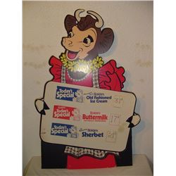 Bordens Elsie The Cow Dairy Products Advertising Sign