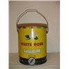 Image 1 : Very Nice 5 Gallon White Rose Pressure Gun Grease Pail