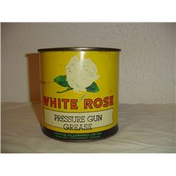 White Rose 5 Lb Grease Tin Excellent
