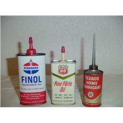 3 Different Service Station Handi Oilers