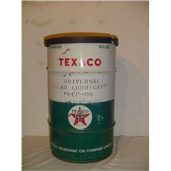 Nice 100lb Texaco Mc Coll Frontenac Oil Drum