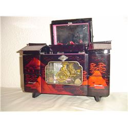 Japanese Lacquered Mechanical Jewel Box