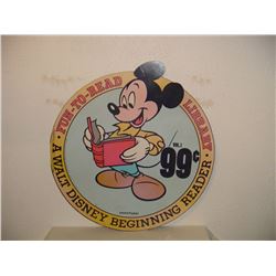 Large Mickey Mouse Reader Advertising Sign