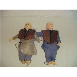 2 Early Chinese Composition Dolls