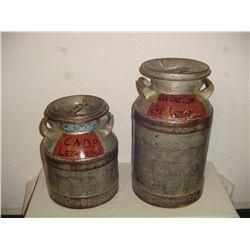 5 Gallon And 8 Gallon Cream Cans .