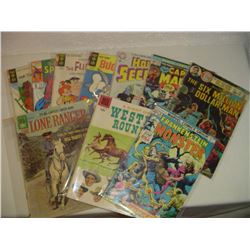Collection 10 Old Comics Western Dell Etc.