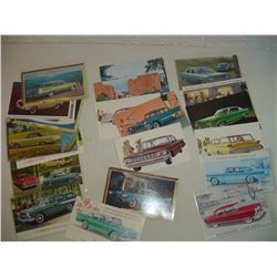 25 Auto Showroom Automobile Advertising Post Cards