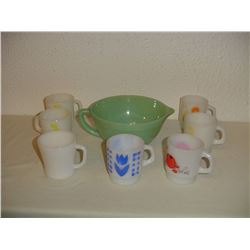 8 Pieces Misc. Fire King Etc.