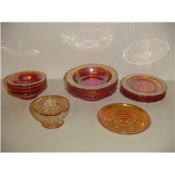 16 Pieces Depression Glass Normandy Etc.