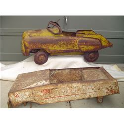 2 Old 1950's Pedal Cars