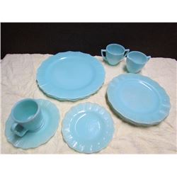 12 pcs Blue Pyrex