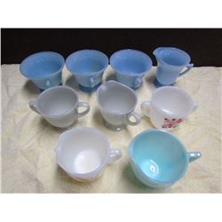 Lot of Fire King + Pyrex - 9 pcs